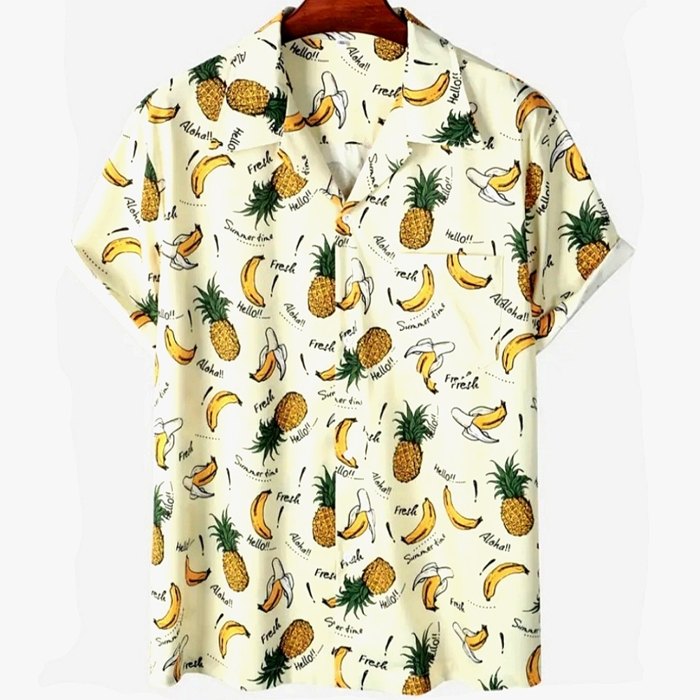 Pineapple & banana Printed Shirt